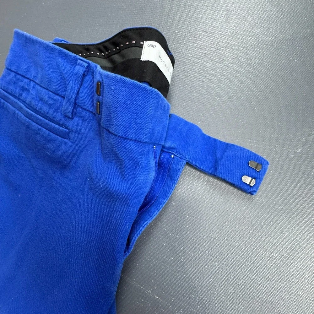GAP Modern Boot Pants Women's Size 4 Blue Two-Way Stretch Flare Trouser Business - Picture 11 of 13